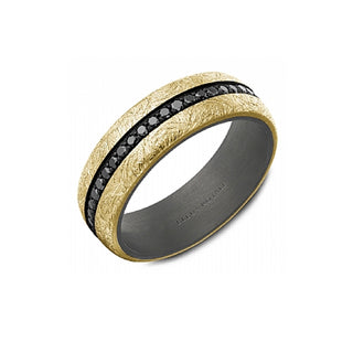 BLACK DIAMOND 14KY/TANTALUM BAND