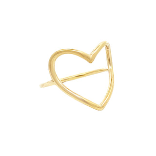 Wire heart ring