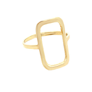 14KY GOLD OPEN RECTANGLE FASHI