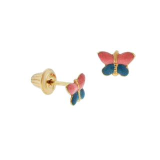 14KY GOLD EARRINGS CHILD ENAME