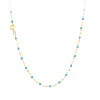Turquoise bead necklace