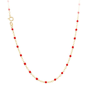 Red bead necklace