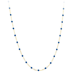 Blue bead necklace