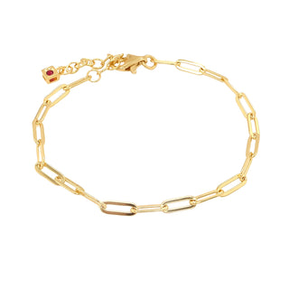 SS/GOLD PLATED ELLE 'PAPERCLIP