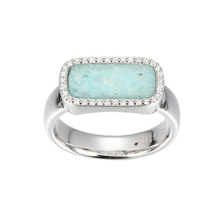 SS CARVED AMAZONITE EAST-WEST