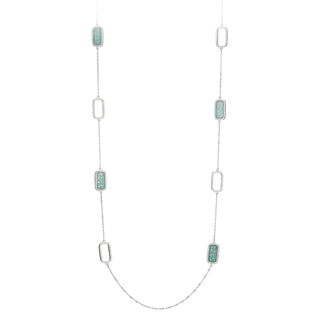 Long amazonite necklace