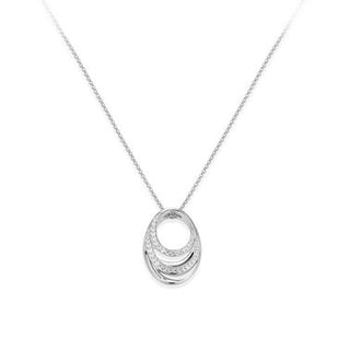 Oval swirl pendant