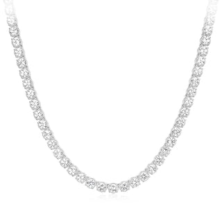 White sapphire necklace