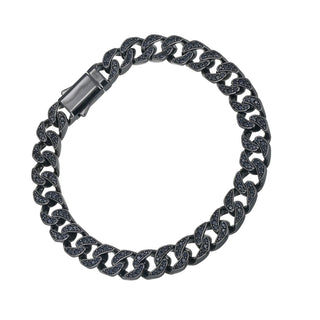 Black link bracelet