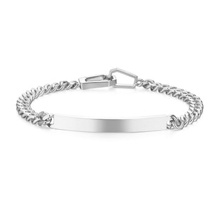Silver ID bracelet
