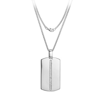 White sapphire tag