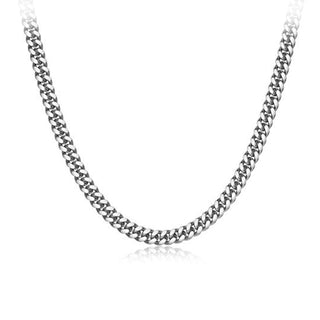 Silver curb chain