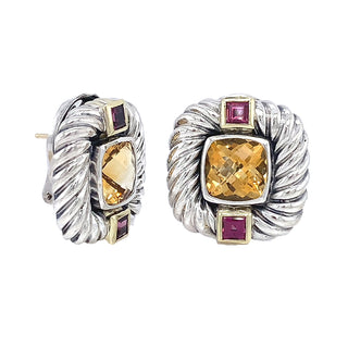 Yurman button earrings