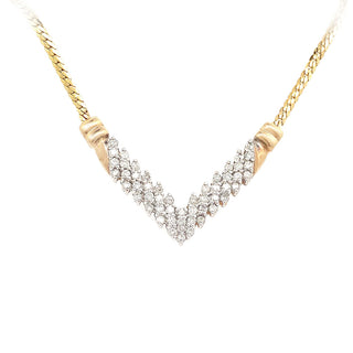 Diamond "V" necklace