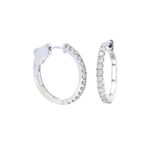 Vintage 3/4ct hoops
