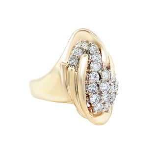 Diamond cluster ring