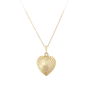 Vintage gold heart