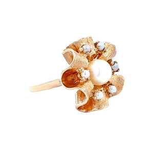Pearl cluster ring