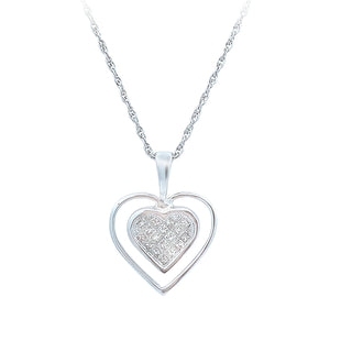 Diamond heart pendant