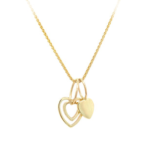 Vintage 2-heart pendant