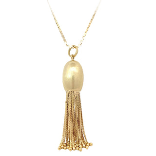 18k tassel pendant