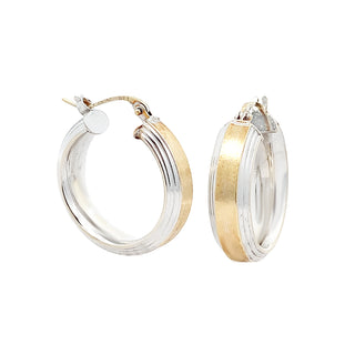 Vintage 2-tone hoops