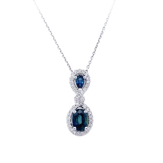 Double sapphire necklace