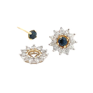 Sapphire studs/jackets