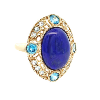 Statement lapis ring