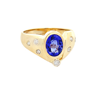 Tanzanite "V" ring