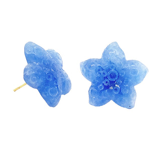 Blue starfish studs