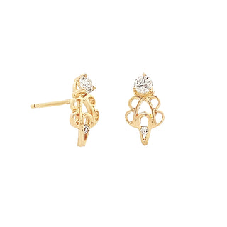 Vintage filigree studs