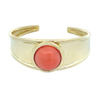 Coral cuff bangle