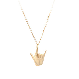 ASL hand pendant