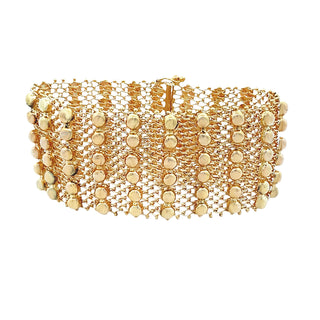 Wide mesh bracelet