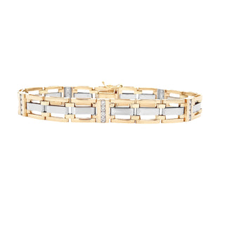 2-tone diamond bracelet