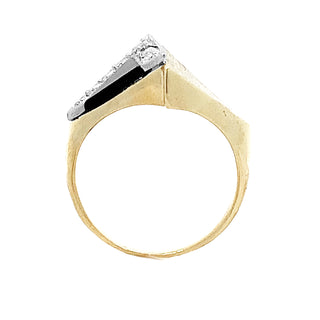 Black triangle ring