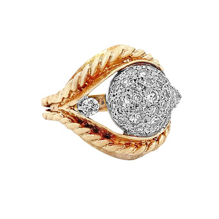 Pave dome ring