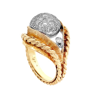 Pave dome ring