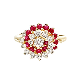 Ruby swirl ring