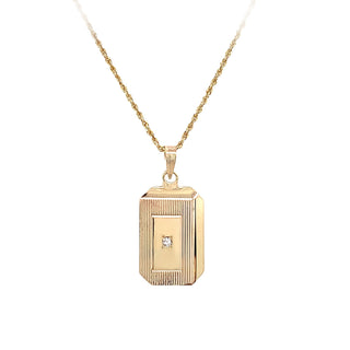 Vintage tag pendant