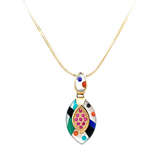 Inlaid pendant