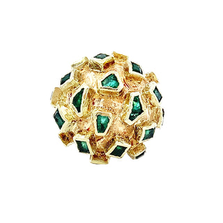 Emerald ball ring