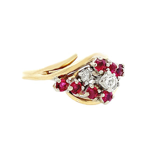 Ruby cluster ring
