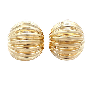 Ribbed earrings