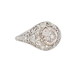 Diamond filigree ring