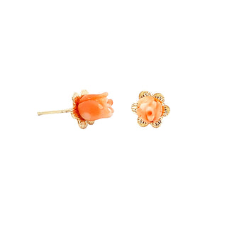 Vintage coral studs