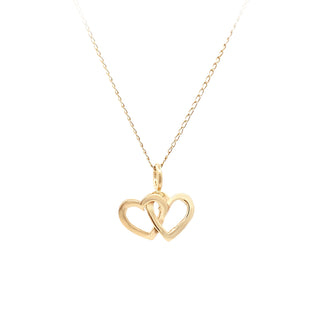 Double heart pendant