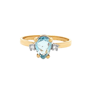 Pear aqua ring