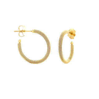 18k hoops